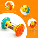 BoYoYo Interactive Dog Toys, Dog Puzzle Toys for Smart, Dog Enrichment Toy to Keep Them Busy, Treat Dispensing Toy Slow Puzzles Feeder, Yellow