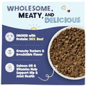 Pawstruck Air Dried Dog Food with Real Beef, Grain-Free, Made in USA, Non-GMO & Vet Recommended, High Protein Limited Ingredient Full-Feed for All Breeds & Ages, 2lb Bag
