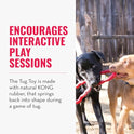 KONG Tug Toy - Dog Supplies for Tug of War - Natural Rubber Dog Toy for Outdoor & Indoor Playtime - for Medium/Large Dogs