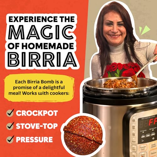 EZ Bombs Birria Bomb Seasoning - Pack of 2, Mexican Spice Mix | Authentic, perfect for tacos, nachos & quesadillas, made with real chiles, herbs & spices