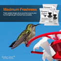 Hummer's Galore Made in USA Hummingbird Food - Ready-to-Mix Hummingbird Nectar, All-Natural Nectar Collector Formula, No Preservatives or Dyes, Makes 64 Ounces (4 Packets Included)