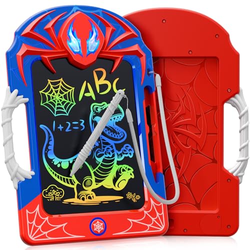 Cool LCD Writing Tablet with Web Stylus & Web Grip–Fun Doodle Board for Kids, Colorful Drawing Pad Toys Birthday Gifts for 3 4 5 6 7 8 10 Year Old Boys Girls Toddler Age 3-4 4-6 6-8 8-12,Outdoor Toys