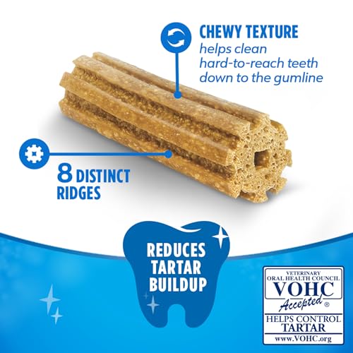 DentaLife Daily Oral Care Dog Treats for Small Dogs 5-20 lbs., Chewy Dental Treat to Freshen Breath and Fight Tartar, Chicken Flavor, 17.1 oz., 58 Chews - 58 ct. Pouch
