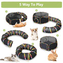 Outdoor Cat Enclosures, Cat Playground Portable Catio Mesh Tent, Outside Circle Playpen Tunnel for Kitty, Rabbit, Puppy and Small Animals