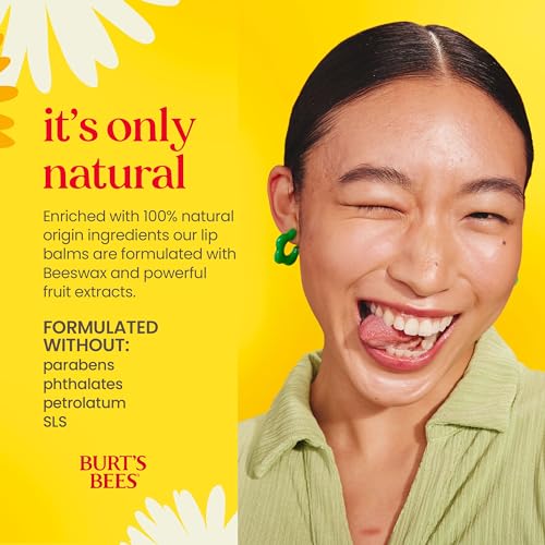 Burt's Bees 100% Natural Moisturizing Lip Balm (Original Beeswax)
