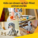 LEGO Creator 3 in 1 Playful Cat Toy - Building Toy with 3 Building Options, Cat, Dog, or Pigeon - Birthday Gift for Kids - Animal Figures for Kids, Girls and Boys, Ages 8+ - 31163