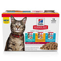 Hill's Science Diet Adult 1-6 Wet Cat Food Variety Pack, Chicken, Tuna, & Ocean Fish, 2.8 oz. Pouches, 12-Pack