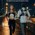 ZELUS Weighted Vest, 6lb/8lb/12lb/16lb/20lb/25lb/30lb Weight Vest with Reflective Stripe for Workout, Strength Training, Running, Fitness, Muscle Building, Weight Loss, Weightlifting