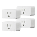 Basics Smart Plug, Works with Alexa Only, Voice Control, Remote APP Control, Schedule, Compact Design, Versatile, 2.4 GHz Wi-Fi, No Hub Required, 4-Pack, White