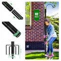 XDW-GIFTS Double Shepherds Hooks for Outdoor, 2-Pack Heavy Duty Garden Pole for Hanging Bird Feeder, Plant Baskets, Solar Light Lanterns, Garden Plant Hanger Stands with 5 Base Prongs