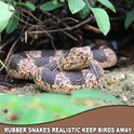 Upitry Rubber Snakes Fake Snake Rattlesnake - Realistic Keep Birds Away - Prank Life Size Toy That Look Real - Garden Plastic Scare Birds - Christmas Toys