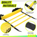 Teenitor Agility Ladder Speed Ladder Training Ladder for Soccer, Speed, Football Fitness Feet Training Carry Bag Agility Training Equipment 13 rungs, 23 feet