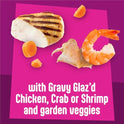 Purina Friskies Glaz’d and Infuz’d Wet Cat Food Variety Pack with Chicken, Crab or Shrimp in Wet Cat Food Gravy - 5.5 Ounce (Pack of 12)