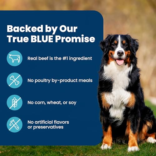 Blue Buffalo Life Protection Formula Beef & Brown Rice Adult Dry Dog Food, Supports Immunity with Antioxidant-Rich LifeSource Bits, Promotes Healthy Muscle Development, Skin & Coat Health, 5 lbs.