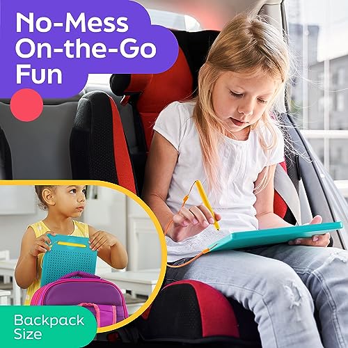 AYNAT FUN Magnetic Drawing Board for Kids & Toddlers with Beads and Magnet Stylus Pen - Magnetic Tablet Toy for Airplane & Car Ride Activities for Kids