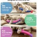 PetBusy Cat Toys with[5000mg A+Natural Catnip &Silvervine] [Baby Grade] Interactive Soft Chew Kicker Cat Toys for Indoor Cats & Kittens, [Crinkle &Bell] Fish Sound Toy, Drives Bored Cat Crazy with Fun