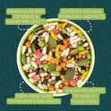 ZuPreem Sensible Seed Bird Food, , Cockatoo, Macaw, Bird Seed and Pellets Blend, ZuPreem Feed Mixer Topper, Enriching Variety, Made in USA, Macaw Food, (Large, 2 lb bag)