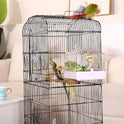 Colorday Bird Bath for Cage, Parrot Bath for Small to Medium Birds, Cockatiels, Parakeets, Budgie, Quaker, Conure, Lovebirds, Finches, Transparent, 6.7X6.7X7.74 inch