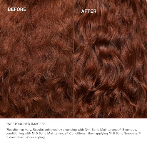 Olaplex Nº. 6 Bond Smoother: Leave-In Styling Treatment | Smooths, Conditions, & Strengthens | Frizz Control for Up to 72 Hours | For Coily, Curly, Straight, and Wavy, 100 mL / 3.3 Fl Oz