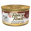 Purina Fancy Feast Tender Beef Feast Classic Grain Free Wet Cat Food Pate - (Pack of 24) 3 oz. Cans