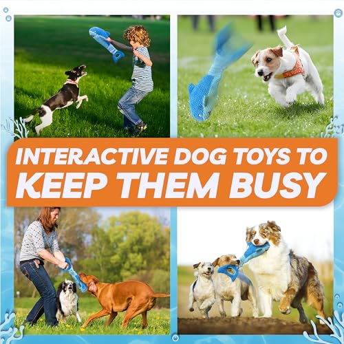LEGEND SANDY Large Squeaky Dog Toys to Keep Them Busy, Interactive Plush Dog Toy,Crinkle Tug of War Dog Chew Toy for Small, Medium, and Large Dogs