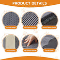Dogs Steps for Bed, Dog Stairs for Small Dogs, 2-Step Dog Ramp for Bed, Couch, Sofa, and Chairs, Non-Slip Bottom Design, Cat Scratching, High Density Foam Portable Pet Step, Indoor, Grey