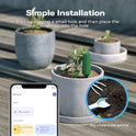 THIRDREALITY Smart Soil Moisture Sensor 3Pack,Zigbee hub Needed,Capacitive Probe,Moisture/Temperature Meter for Garden Planting,Compatible with Homey,Hubitat, SmartThings,Home Assistant