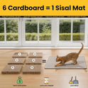 Conlun Cat Scratcher Mat,Natural Sisal Cat Scratch Pad,Horizontal Floor Cat Scratching Pads Rug for Indoor Cats Grinding Claws Nails,Cat Furniture Protector for Couch & Carpets & Sofas