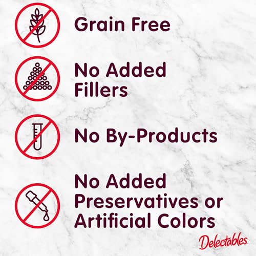 Delectables Squeeze Up Variety Pack, Creamy Squeezable Puree, Lickable Wet Cat Treats, Grain Free, No Added Fillers, No By-Products, No Added Preservatives, 0.5 Ounces Tube, 48 Tubes Total