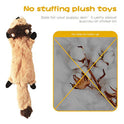 Dog Squeak Toys, No Stuffing Plush Dogs Chew Toy Bundle for Small Medium Large Breed Chewer Tough Durable Squeaky Pet Fetch Puppy Teething Chewing Interactive to Keep Them Busy Best Birthday Gift
