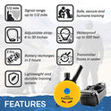 Educator ET-300 Mini E Collar for Dog Training with Remote - 1/2 Mile Range, Waterproof, 100 Blunt Stimulation Levels, Tone or Vibration Mode, Night Light Tracking for Small, Medium & Large Dogs