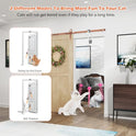 Interactive Cat Toy, Rechargeable Electric Cat Teaser, Hanging Door cat Toy, 2 Motion Modes (360° Spin & Irregular Jumping), Smart Auto Cat Toy for Exercise & Fun, Grey