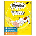 Temptations Lickable Spoons, Soft Lickable Cat Treats, Adult Wet Cat Treats, Variety Pack, 24 Spoons