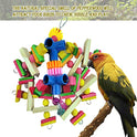 Parrot Toys for African Grey Parrots, Cockatoos, Small Macaws,  Parrots Small and Medium Birds Natural Wooden Safe and Durable Chew Toys and Bird Cage Accessories