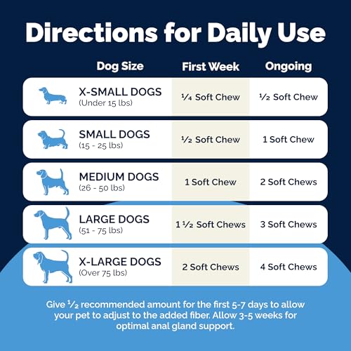 Vetnique Glandex Anal Gland Soft Chew Treats with Pumpkin for Dogs Digestive Enzymes, Probiotics Fiber Supplement for Dogs Boot The Scoot (Peanut Butter Chews, 60 Count)