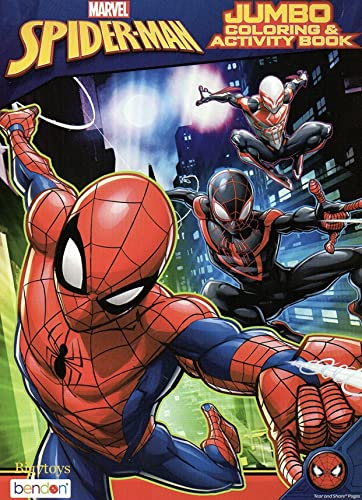 Spiderman Coloring & Activity Book Set Bundle (2 Books)