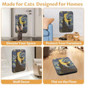 Art Cat Scratcher, Wall-Mountable Cat Scratching Board, Cat Wall Scratcher 16.7x11x1 Inch Cat Scratch Pad and Cat Scratchers for Indoor Cats Toy Furniture Protector（Starry Night）
