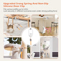 Interactive Cat Toy, Rechargeable Electric Cat Teaser, Hanging Door cat Toy, 2 Motion Modes (360° Spin & Irregular Jumping), Smart Auto Cat Toy for Exercise & Fun, Grey