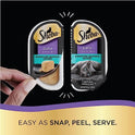 Sheba Perfect Portions Wet Cat Food Pate with Sustainable Salmon, Signature Seafood Entree, and Tender White Fish and Tuna Entree Variety Pack, 2.6 oz. Twin Pack Trays (24 Count, 48 Servings)