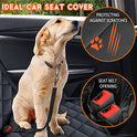 Yuntec Dog Car Seat Cover, Back Seat Cover for Dogs Pet Car Seat Protector Waterproof Bench Car Seat Cover, Non-Slip Reat Seat Cover fits Middle Armrest for Most Cars Trucks SUVs - Black