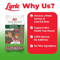 Lyric Fine Tunes Wild Bird Seed Mix - No Waste Bird Food Mix - Attracts Bluebirds, Finches, Chickadees & More - Seed for Outside Feeders - 15 lb Bag