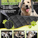 Dog Car Seat Cover, 600D Heavy Dute Durable Car Seat Cover for Dogs Pets, 100% Waterproof Scratch Proof Nonslip Dog Hammock for Cars, Seat Covers Protector with Seatbelt for Pet Sedan SUV Trucks
