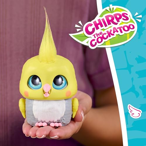 FurReal Handfuls Chirps the Cockatoo, 3.5 Inch Interactive Toy, for Boys and Girls, Ages 4 and Up, Kids Toys for Ages 4 Up by Just Play