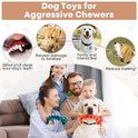 WOWBALA Dog Chew Toys for Aggressive Chewers - 2 Pack Dog Toys for Large Dogs, Tough Teeth Cleaning Chew Toy to Keep Them Busy for Medium & Large Dogs