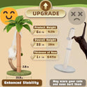 Meowoou Cat Scratching Post 33 Inch Tall Cat Scratcher for Indoor Cats Adults,Small Cat Tree Tower Sisal Rope Kitten Scratch with Interactive Hanging Ball