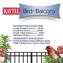 Kaytee Bird & Balcony Wild Bird Food No Mess Seed Blend for City Dwelling Birds Like Finches, Sparrows, Mourning Doves and More, 5 lb