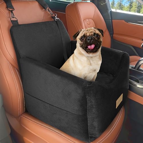 JOEJOY Dog Car Seats for Small Medium Dogs Under 35lb, Black
