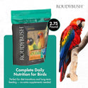 RoudyBush Daily Maintenance Food for Birds - Scientifically Formulated Bird Feed - Bird Food Pellets w/Corn, Wheat, Soy & More - Nutritious & Healthy Feed for Birds (Mini, 44oz)