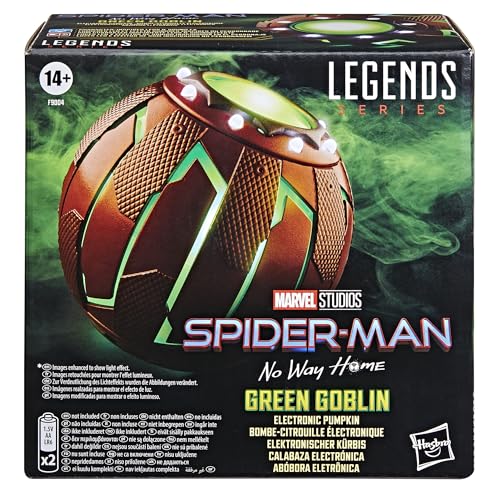 Marvel Legends Series Green Goblin Electronic Pumpkin, Spider-Man: No Way Home Adult Collectible Roleplay Gear