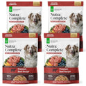 ULTIMATE PET NUTRITION Nutra Complete, 100% Freeze Dried Veterinarian Formulated Raw Dog Food with Antioxidants Prebiotics and Amino Acids, (1 Pound (Pack of 4), Beef)